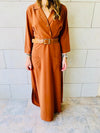 Copper Blazer Maxi Dress