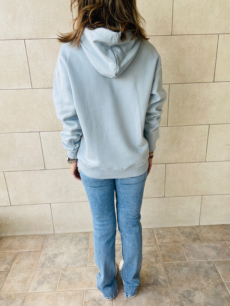 Baby Blue Hoodie Sweatshirt