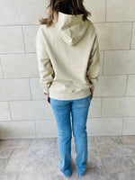 Beige Hoodie Sweatshirt