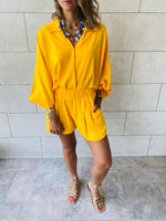 2 Piece Yellow Shorts Set