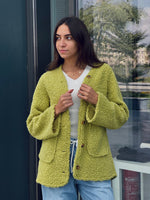 Lime Teddy Bear Jacket