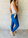 Blue Belted Pants