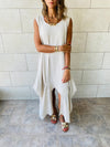 Beige Day Linen Dress