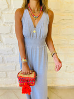 Grey Halter Dress