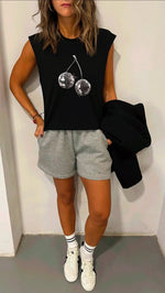 Grey Casual Shorts