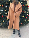 Camel Cozy Oversized Layering Coat