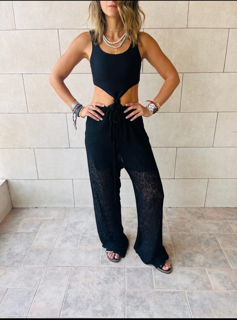 Black Only Beach Pants