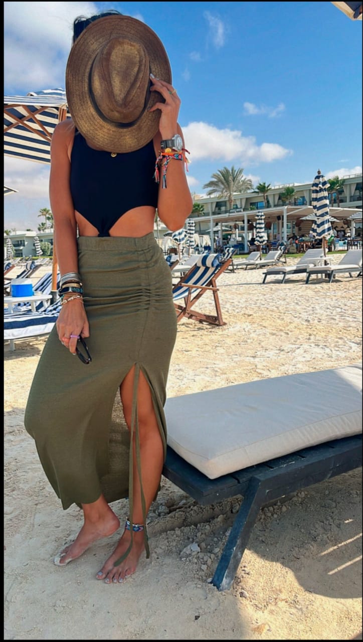 Olive Island Getaway Beach Skirt